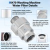 Upgraded 85470 Washing Machine Water Filter,Micron Down Sediment Filter,85470 inline