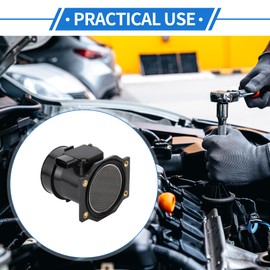 VekAuto Mass Air Flow Sensor Assembly Compatible for Nissan Frontier 3.3L V6 1999-2004,Durable Plastic Metal Black