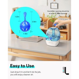 Leemone Humidifier Cleaner 20 Pack, Demineralization Cleaning Ball, Works in All humidifiers and Fish Tanks, Purifies Water, Prevents Hard Water Build-Up, Reduces Scale