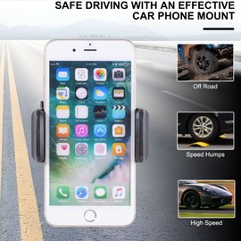 Daeiclru Car Phone Holder Compatible with Jaguar F-Type 2013-2018, Dash Mount Holder Cell Phone Holder, Car Dashboard Air Vent Navigation Holder Center Console Phone Cradle Accessories - Style A