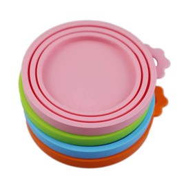 Lydia's Deal Pet Can Covers,Universal Silicone Can Lids BPA Free & Dishwasher Safe Pet Food Can Lid Covers for Dog and Cat Food (4PC)