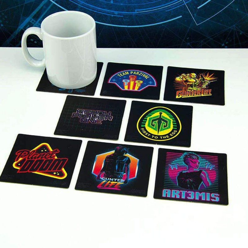 Ready Player One Coasters, Papercard, Multi-Colour, 1 x 10 x