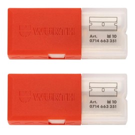 Würth 20x Replacement Scraper Blades 0714663351 for Würth Blades Glass Scraper Replacement Blades