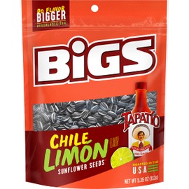 BIGS Sunflower Seeds, Keto Friendly 5.35 oz Bags (Pack of 2) (Chili Limon)