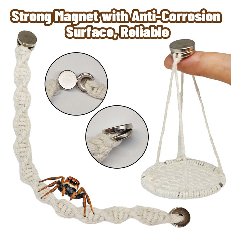 Jumping Spider Rope Bridge Swings with Magnets, Magnetic Jumping Spider