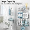Liuoud 10 Pack Shower Caddy for Inside Shower Silver Bathroom