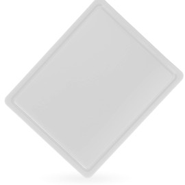 Kerafactum Chopping Board Chopping Board Kitchen Board Chopping Board Kitchen Steak Board with Juice Groove Juice Groove Plastic HDPE Robust Durable Available in 8 Colours Gastronorm 1/2 White