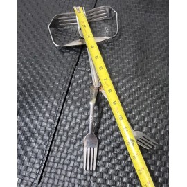 Handmade Metal Utensils Beach Bums Sculpture Silverware Statue Art Grand Haven Beach Bums