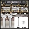 Hihaha 16pcs Stainless Steel Exhaust Manifold Bolt Stud Hardware for