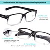 LUR READING GLASSES 6 Pack Spring Hinge Comfort Readers Plastic