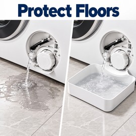 Washing Machine Drain Tray – Anti-Overflow Water Catch Box for Drum Washers, Drain Cleaning & Floor Protection