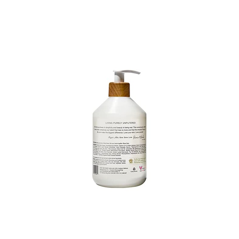 Raw Sugar, Liquid Hand Soap Watermelon, 16.9 Ounce
