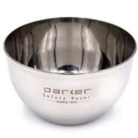 Parker Safety Razor, Deluxe Unbreakable Stainless Steel Shaving Bowl - Use with Your Favorite Shaving Soap or Cream
