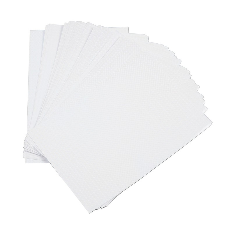 50 Sheets A4 Holographic Cold Laminate Sheet Cuttable Waterproof DIY