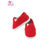American Fashion World 3 Pack of Canvas Slip-On Shoes: Red,