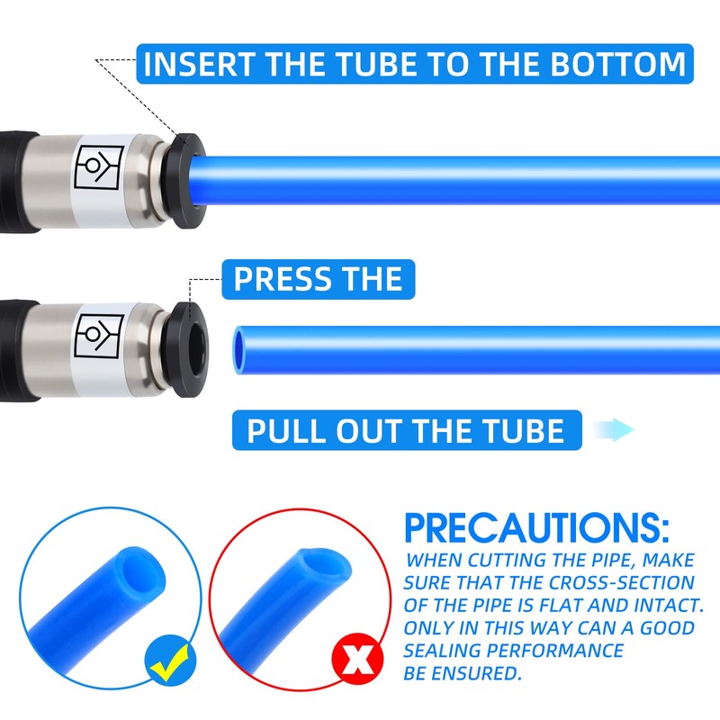 ERGAOBOY 2pcs 6mm Compressed Air Check Valve Connector Air Flow