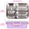 YOYTOO Stainless Steel Bento Lunch Box for Kids, 800 ml/27