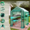 Elly Walk-in Outdoor Greenhouse with Durable PE Cover 56 x