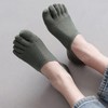 Yazon Men's 5 Toe Socks, Summer Ankle Socks, Cotton Mesh,