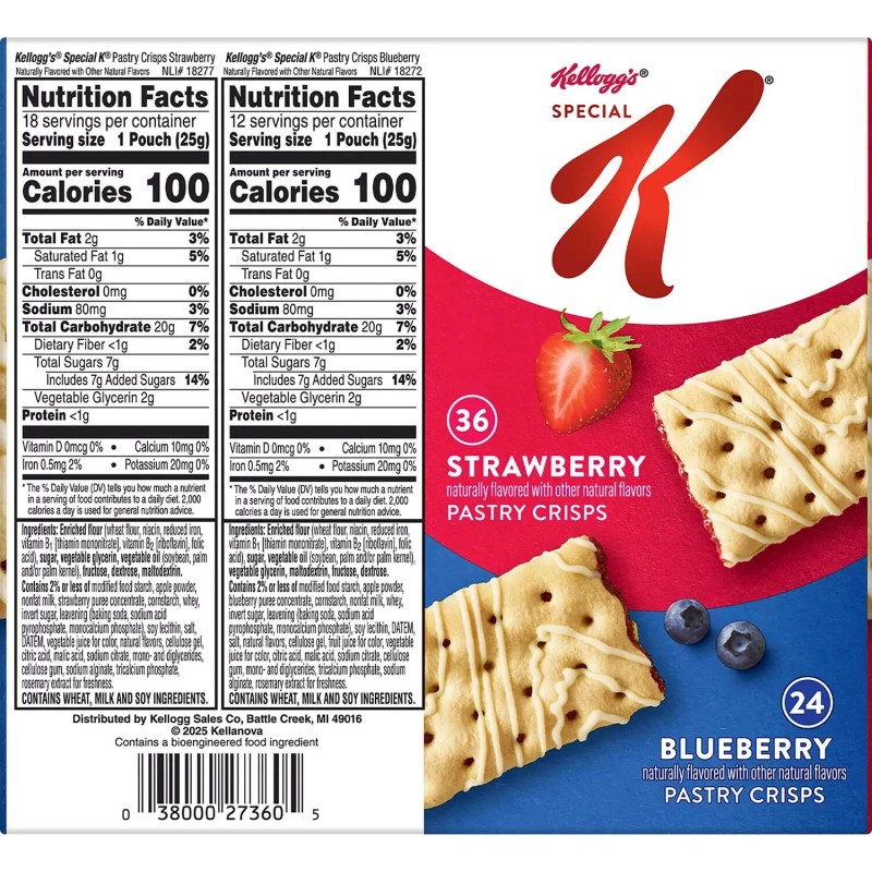 Special K 2 Pack - Special K Pastry Crisps, Variety
