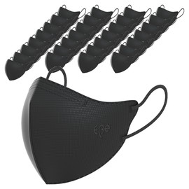 Ibi Ebie 4-Layer Filter Bird Beak-Shaped Color Fashion Mask Large KF94, 30-Pack, 1 Pack, Black / 이비에 4중필터 새부리형 컬러 패션 마스크 대형 KF94, 30개입, 1개, 블랙