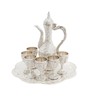 Complete Tea Set with 1 Teapot, 6 Tea Cups &