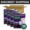 Depend Underpads, Disposable Incontinence Bed Pads for Adults, Slip Resistant,