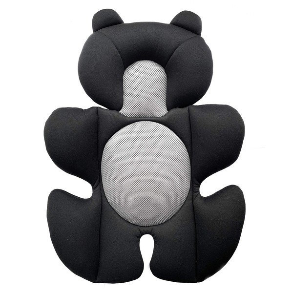 G Ganen Baby Comfort Support Cushion Stroller and Seat Comfort Cushion Insert Liner (Black Bear)