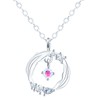 Feilok Women's Necklace 925 Sterling Silver Necklace Chain Cubic Zirconia