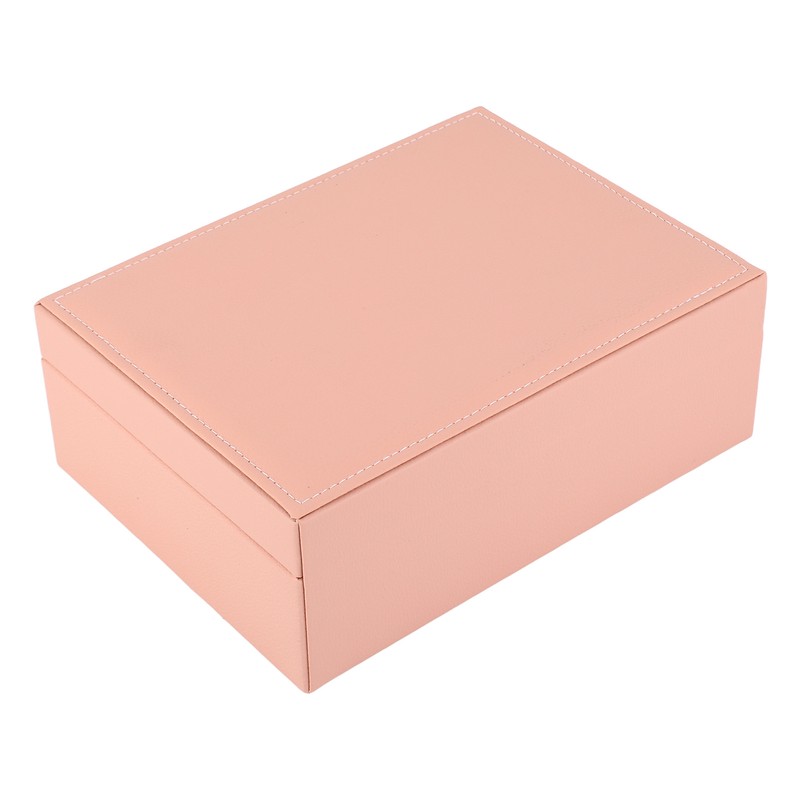 Jewelry Box Organizer 2 Layer Jewelry Storage Case PU Leather
