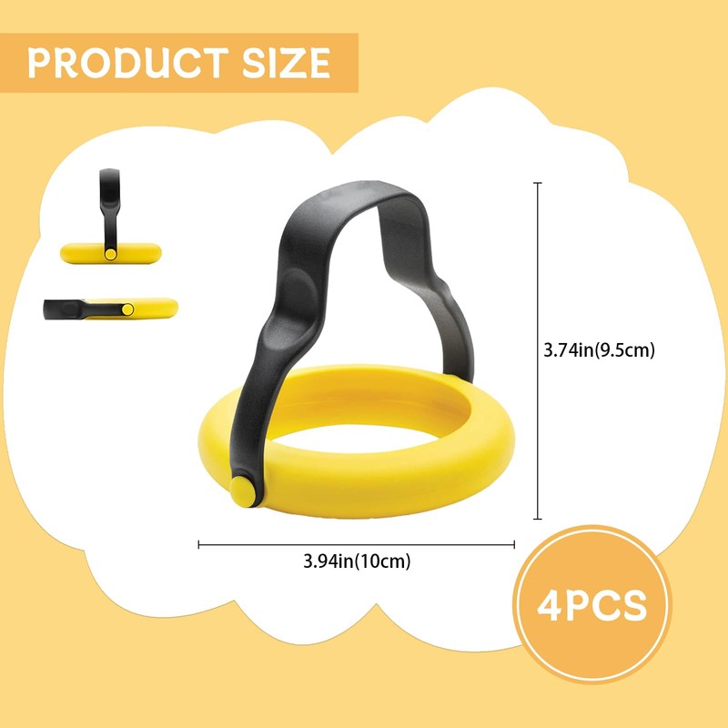 Silicone Egg Rings for Cooking – 4 Pack Nonstick Egg