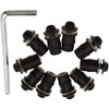 Pack of 10 Screws Rubber Nut Motorcycle Windscreen Screws Nut