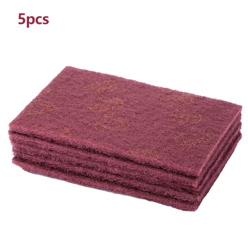 XINMYD Scouring Pad scotched Abrasive,5pcs/set Scourer Scouring Pad Industrial Scourer