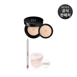 Hera 헤라 (단독) 블랙 쿠션 파운데이션 듀오 SPF34/PA++ (본품15g+리필15g) Hera (Exclusive) Black Cushion Foundation Duo SPF34/PA++ (Main Product 15g + Refill 15g)