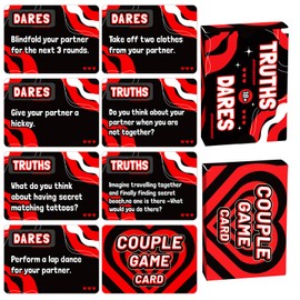 TNCDJKPA 50 PCS Couple Game Cards Truths Dares