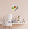 CreaDesign WU-00-1122 Dinosaur Wall Clock for Children's Room, Customisable with