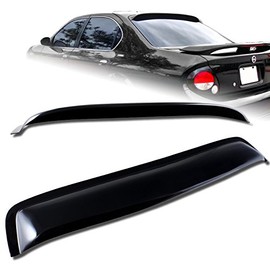 EPARTS Black Tinted ABS Plastic Rear Roof Window Visor Spoiler Wing Compatible with 2000-2003 Nissan Maxima