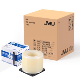 JMU Clear Barrier Film Tattoo 4" x 6", 12 Rolls Barrier Tape for Dental Medical Tattoo Use