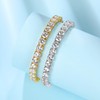 LGYIC Tennis Bracelet for Women|5MM Simulate Diamond Bracelets|4-Prong-Setting CZ|18k White