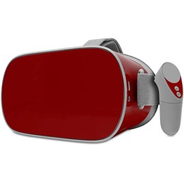 Decal Style Skin Wrap Compatible with Oculus Go Headset - Solids Collection Red Dark (Oculus NOT Included)