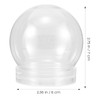 Ciieeo 10pcs Screw Off Cap Water Globe Jar Plastic Globes