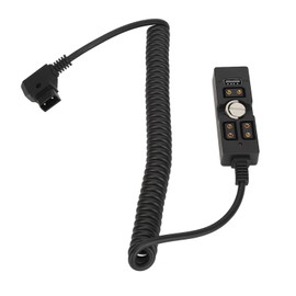 D Tap Male to 3 Port Female Splitter with 5V USB Indicator 1/4in Hand Screw Power Cable Connector for ARRI RED V Mount Battery