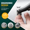 FVION 360° Rotating Jaw Toenail Clippers for Thick Nails for