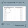 POPRUN Diary A5 Week to View 2026 PU Leather Soft