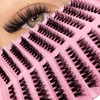 Eyelash Extensions Set, 200 Pieces, Fluffy Artificial Eyelash Clusters, Lashes