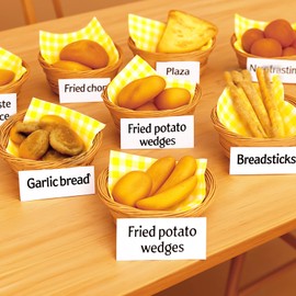 MBAIYO 100Pcs Wax Paper Sheets for Food, 7 x 7 Inch Greaseproof Basket Liners Checkered Deli Sandwich Wrapping Paper for Picnic BBQ Party(Yellow)