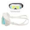 Adult Large Frame Waterproof Antifog Swimming Goggles Electroplate Plain Glass