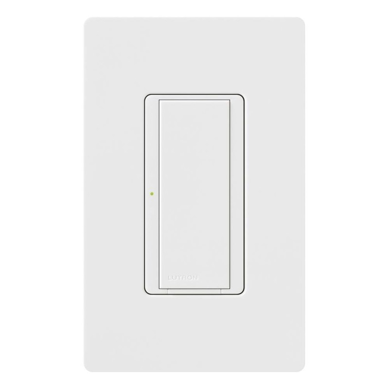Lutron Maestro Digital Switch, 8A Single Pole/Multi Location, MA-S8AM-WH, White