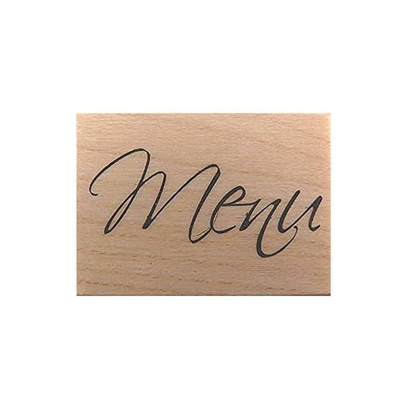 Artemio Type B Text Menu Wooden Stamp
