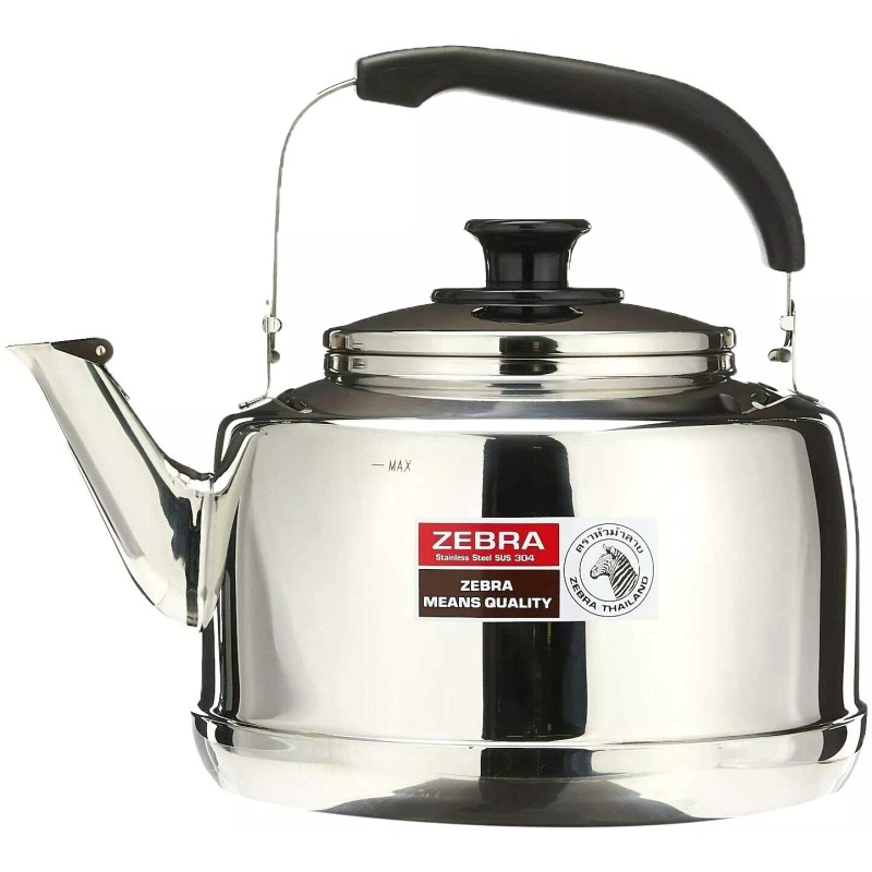 Zebra Extra Large Size 7.5 Liter Zebra Whistling Sound Kettle